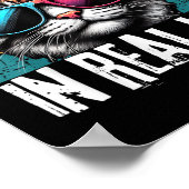 Grappige introverte kat Hoe blokkeer ik je retroka Poster (Hoek)