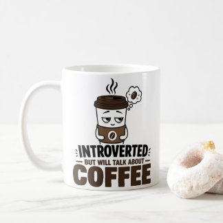 Grappige introverte koffiemok anti-sociale humor c