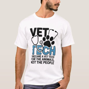 Grappige Introverte Veetech Voor de Dieren Citaat T-shirt