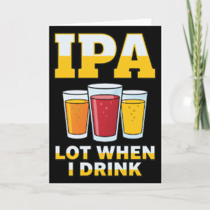 Grappige IPA Partij Als Ik Drink, Ambachtelijk Bie Kaart