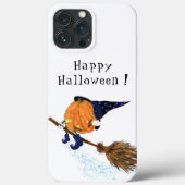 Grappige iPhone Case Halloween Heksenpompoen Vlieg (Achterkant)