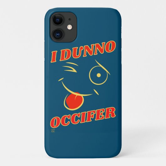 grappige iPhone case: "I DUNNO..." Case-Mate iPhone Case (Achterkant)