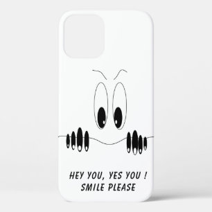 Grappige iPhone Case met Curiosity Eyes - Smile