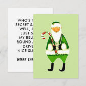 Grappige Irish Secret Santa Christmas Kaart (Voorkant / Achterkant)