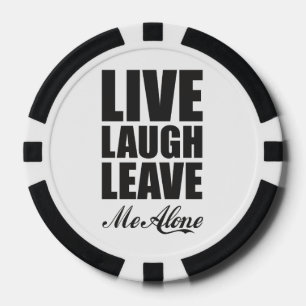 Grappige Ironische Quote Live Lach Laat Me Met Rus Poker Chips
