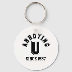 Grappige Irriterende Jij Sleutelhanger, Zwart Sleutelhanger
