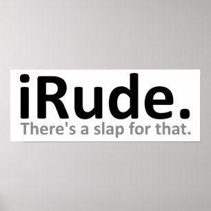 Grappige iRude Poster