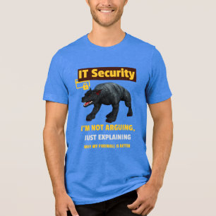 Grappige IT-beveiliging Legt technische humor uit Tri-Blend Shirt