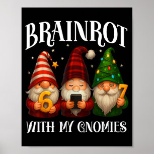 Grappige Italiaanse Brainrot Kerstmis 67 Kabouters Poster