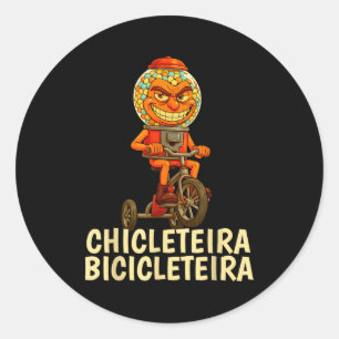 Grappige Italiaanse Brainrot Kids Meme Chicleteira Ronde Sticker