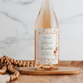 Grappige Italiaanse citrus bruiloft Wijn Etiket