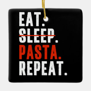 Grappige Italiaanse pastaliefhebbers zeggen Keramisch Ornament