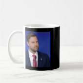 Grappige J.d Vance Meme Vice President Dete Face  Koffiemok (Links)
