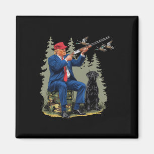 Grappige Jacht Eend Trump Camo Jacht Hallo Jagen Magneet
