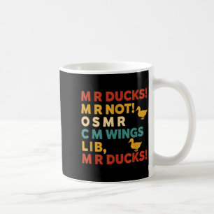 Grappige jacht humor T-shirt voor M R eenden Koffiemok