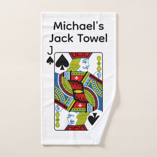 Grappige Jack Handdoek Personaliseer (Handdoek)