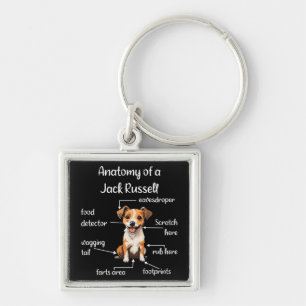 Grappige Jack Russell Terrier Hond Sleutelhanger