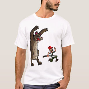 Grappige jager en beer shirt