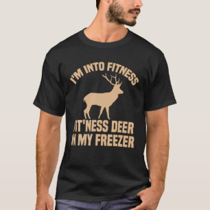 Grappige jager Ik ben in fitness herten diepvriesj T-shirt