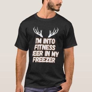 Grappige jager papa ik ben in fitness herten diepv t-shirt