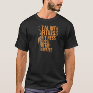 Grappige jager papa ik ben in fitness herten diepv t-shirt