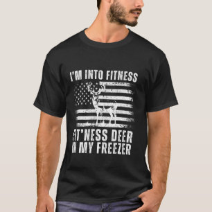 Grappige jager papa ik ben in fitness herten diepv t-shirt