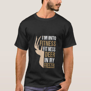 Grappige jager papa ik ben in fitness herten diepv t-shirt