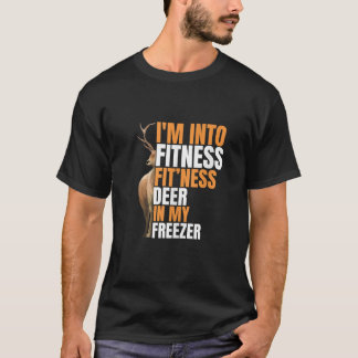 Grappige jager papa ik ben in fitness herten diepv t-shirt