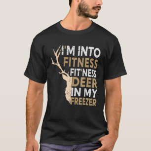 Grappige jager papa ik ben in fitness herten diepv t-shirt