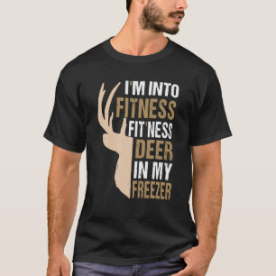 Grappige jager papa ik ben in fitness herten diepv t-shirt