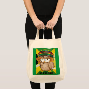 Grappige Jamaica uil Tote Bag