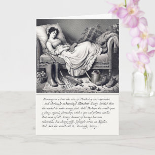 Grappige Jane Austen Pride & Prejudice Wenskaart Kaart