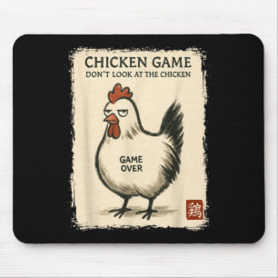 Grappige Japanse Kunst Kip Game Grafische T-shirt Muismat