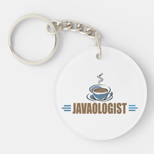 Grappige Java-koffie Sleutelhanger (Voorkant)