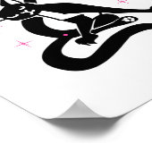 Grappige Jazz Cat Pose Geef me de oude razzle Poster (Hoek)