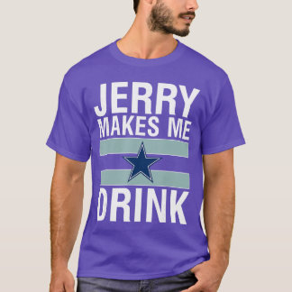 Grappige Jerry laat me humor drinken Voetbal Chagr T-shirt