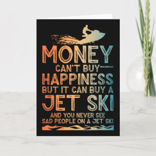 Grappige Jet Ski-kunst voor mannen vrouwen kindere Kaart