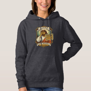 Grappige Jezus 404 Fout Webontwikkelaar Programmeu Hoodie