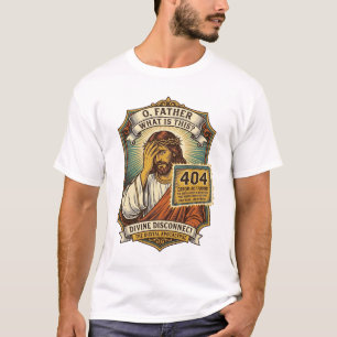 Grappige Jezus 404 Fout Webontwikkelaar Programmeu T-shirt
