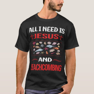 Grappige Jezus Beachcombing Beachcomber T-shirt