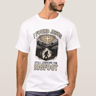Grappige Jezus Bigfoot Vintage Christelijk T-shirt