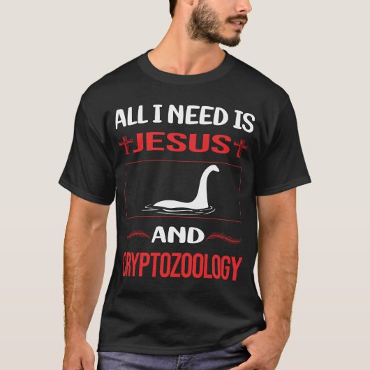 Grappige Jezus Cryptozoölogie Cryptid Cryptids T-shirt (Voorkant)