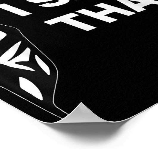 Grappige Jezus die ik zag Poster (Hoek)