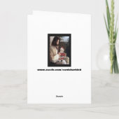 Grappige Jezus en de Kerstman Feestdagen Kaart (Achterkant)