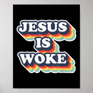 Grappige Jezus Is Wakker Kleur Jezus Wakker Quotes Poster