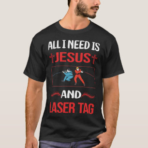 Grappige Jezus Laser Tag T-shirt
