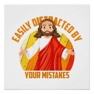 Grappige Jezus Perfect Poster