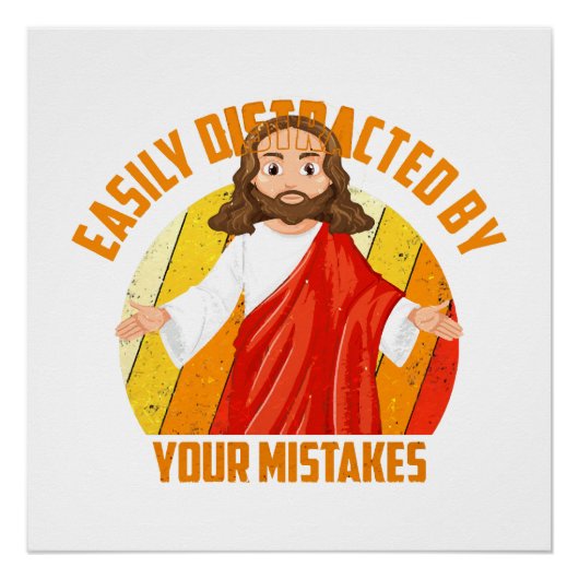 Grappige Jezus Perfect Poster (Voorkant)
