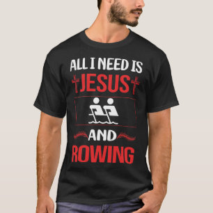 Grappige Jezus Roei Roe Roer T-shirt