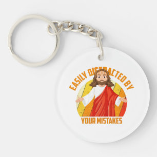 Grappige Jezus Sleutelhanger